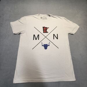 One Of One Minnesota T Shirt Womens L White Short Sleeve Crew Neck